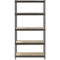 Capacity Steel 60"H lbs. Shelves, 30"W x per x 12"D Muscle 5-Shelf 500 Silver Rack Shelf; Freestanding