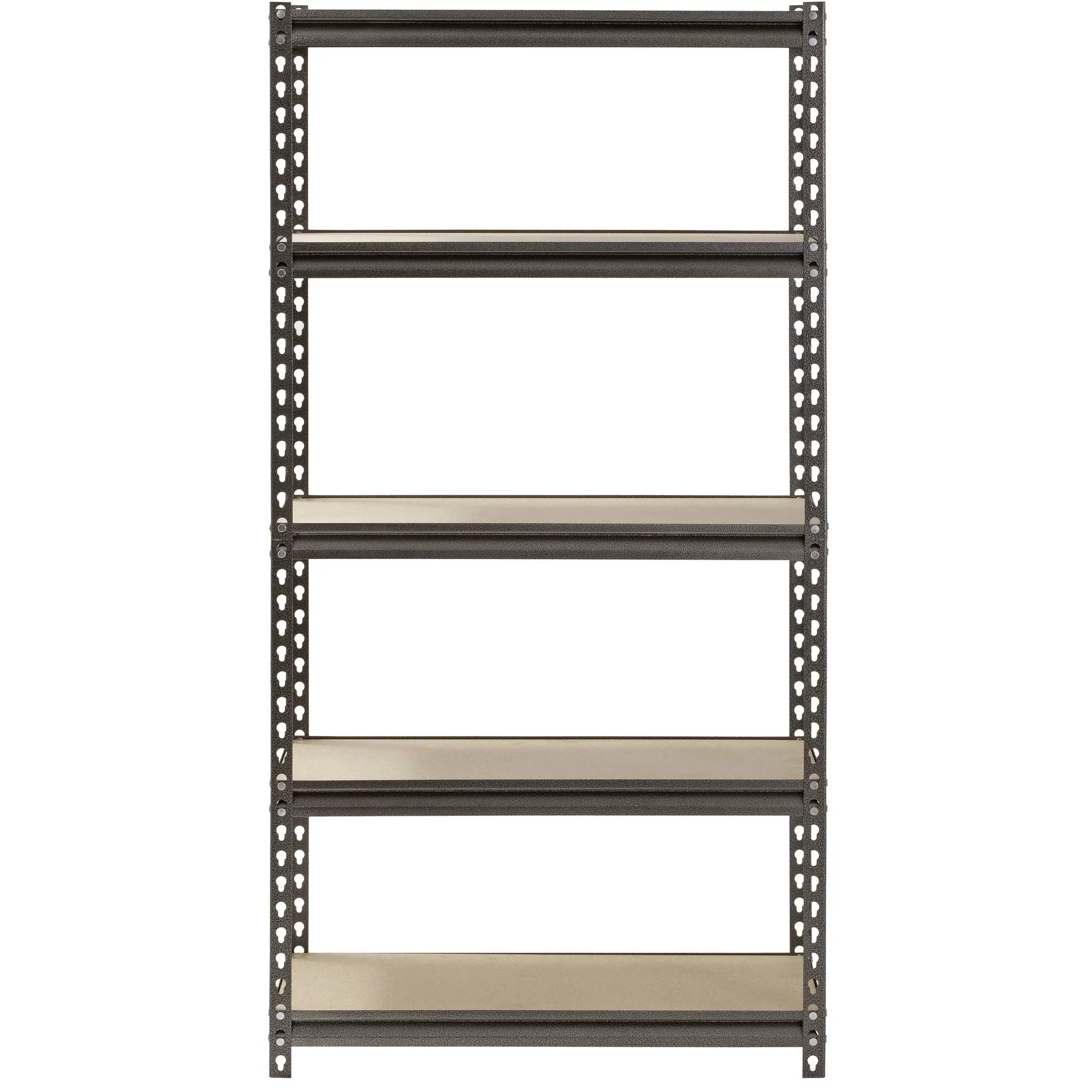 Capacity Steel 60"H lbs. Shelves, 30"W x per x 12"D Muscle 5-Shelf 500 Silver Rack Shelf; Freestanding