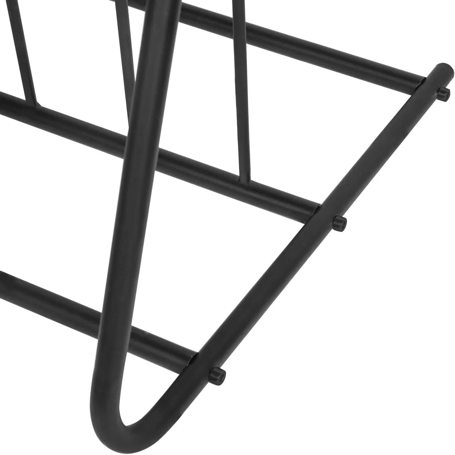 Bike Bicycle YGDU 6-Bicylce Black Holder, Capacity Stand/Grid Rack Double-Sided Steel Storage Parking Pipe