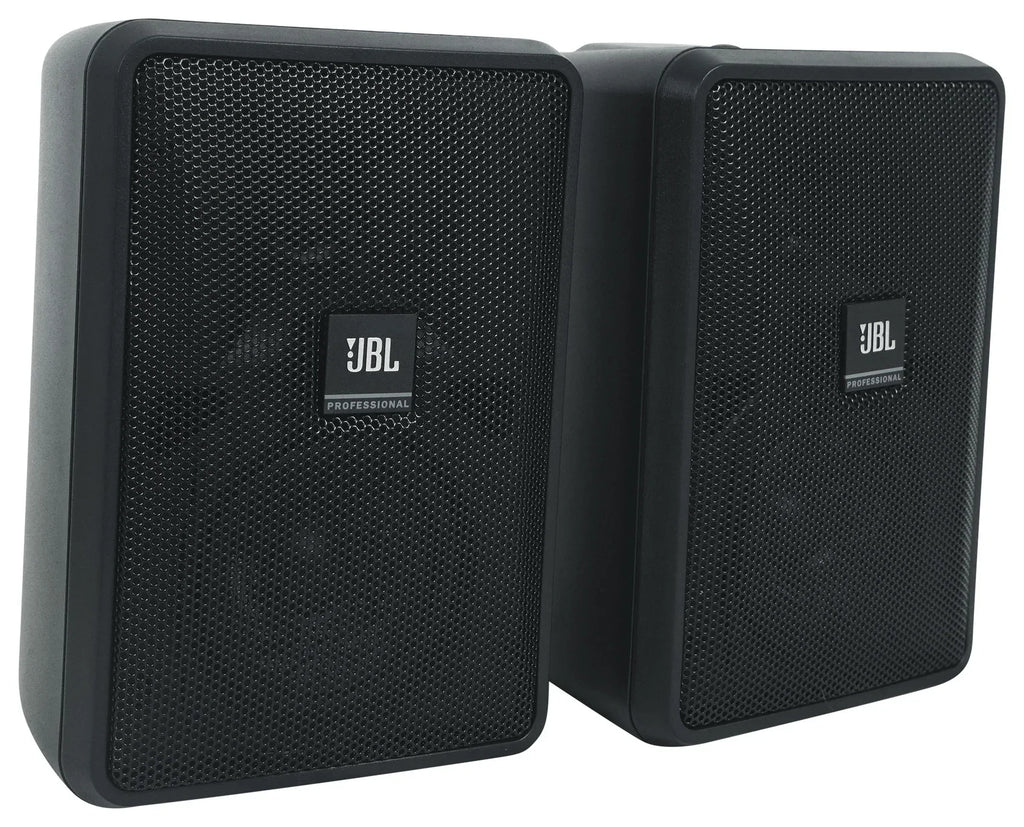 (6) Control Wall Commercial 3" Amp 23-1 70v JBL Indoor/exterior + Speakers Black