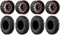Mule Kawasaki ARC Teryx MotoRavage Fuel Tires XL 40" Wheels Red 18"
