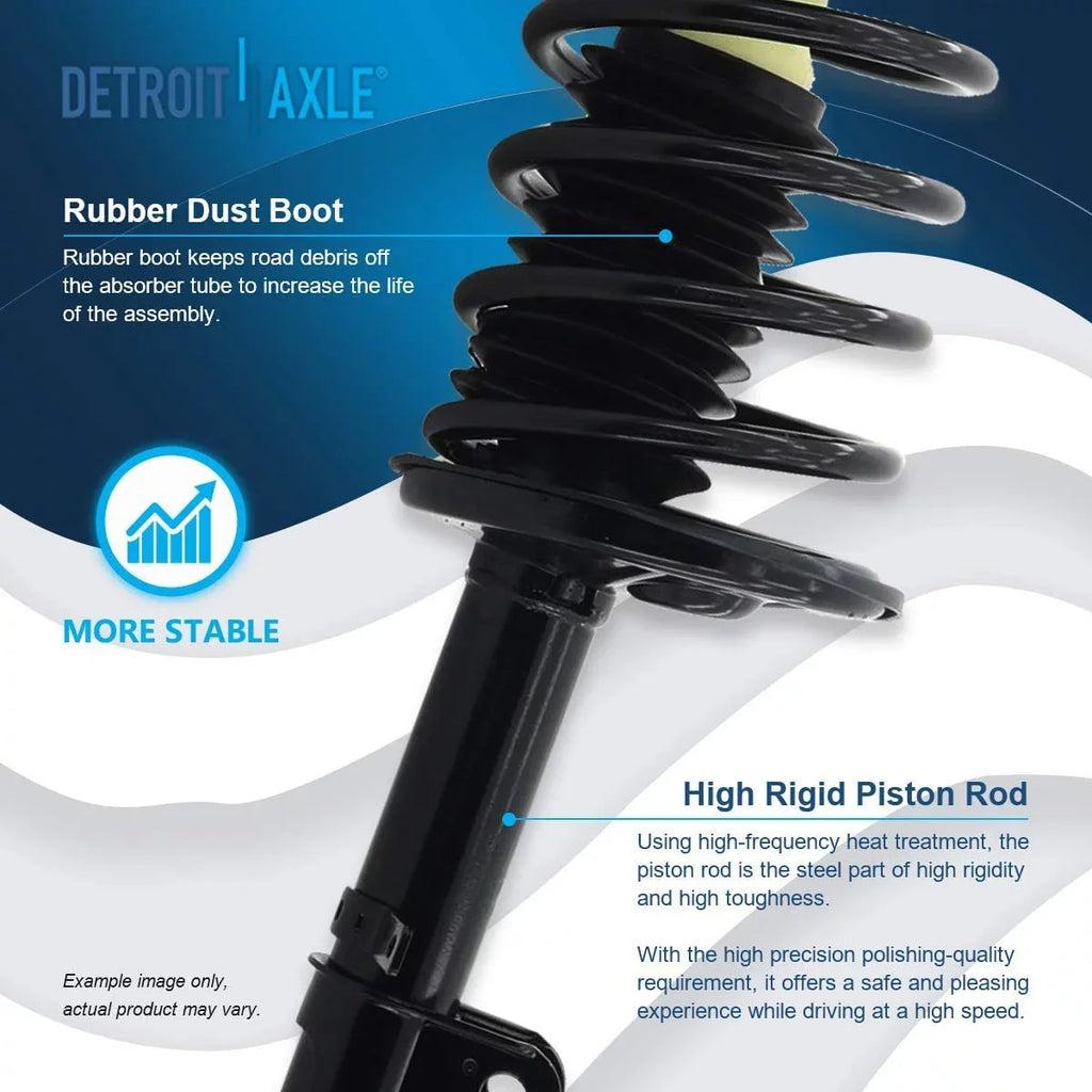 w/Coil 2 Prizm Struts Assembly Spring - Axle Struts Ready Complete Replacement 1995 1993-02 Toyota 1998-2002 for Front 2001 Corolla 1996 2000 1997 1999 Struts 1998 1994 Chevy Detroit
