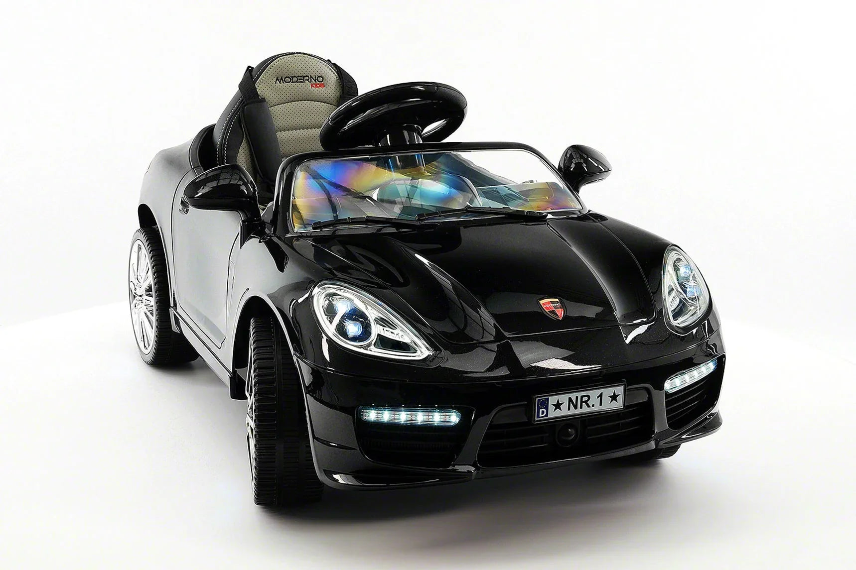 12V Ride-On R/C with Remote Kiddie Car | Metallic Electric Parental Roadster Kids Black