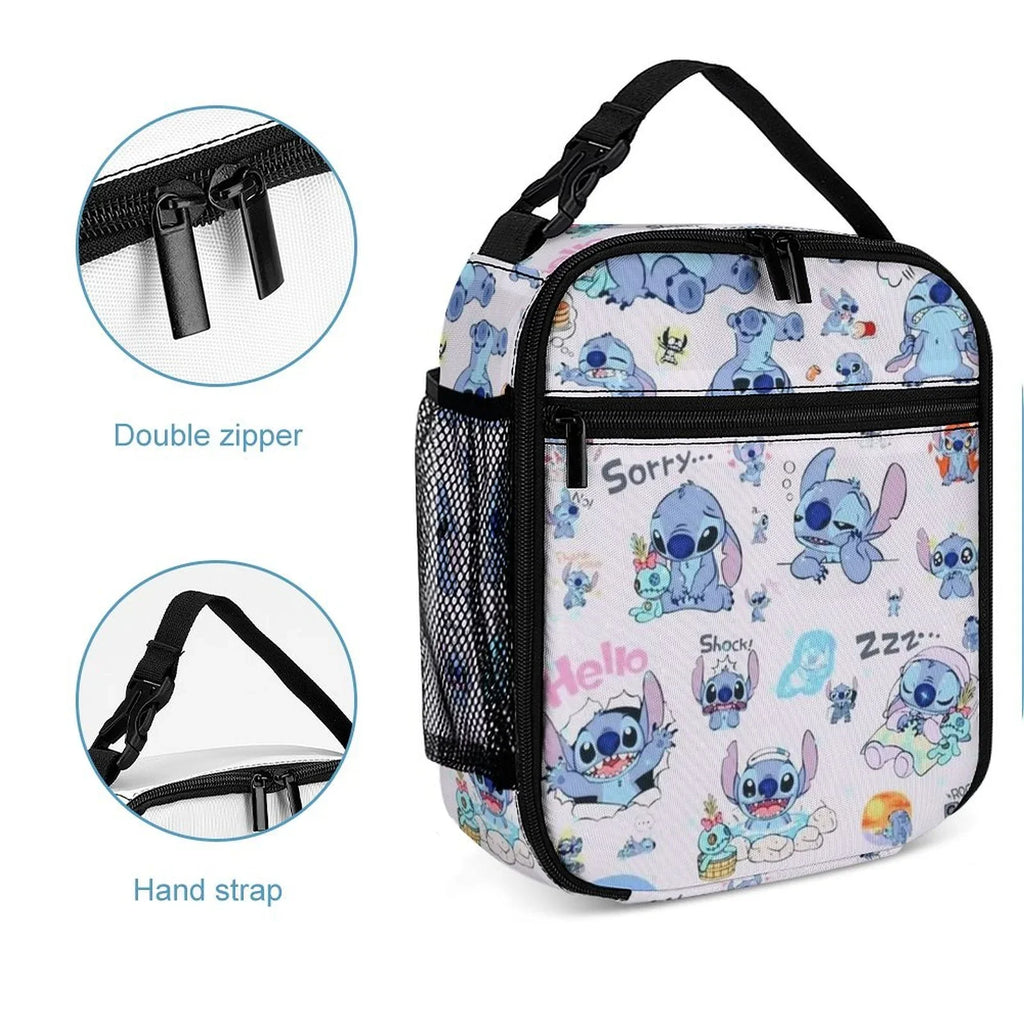 Portable Adult Tote Boys Cooler Kids Insulated For School Bag Bag Handbag Office Lunch Lilo Thermal Bento Stitch Girls