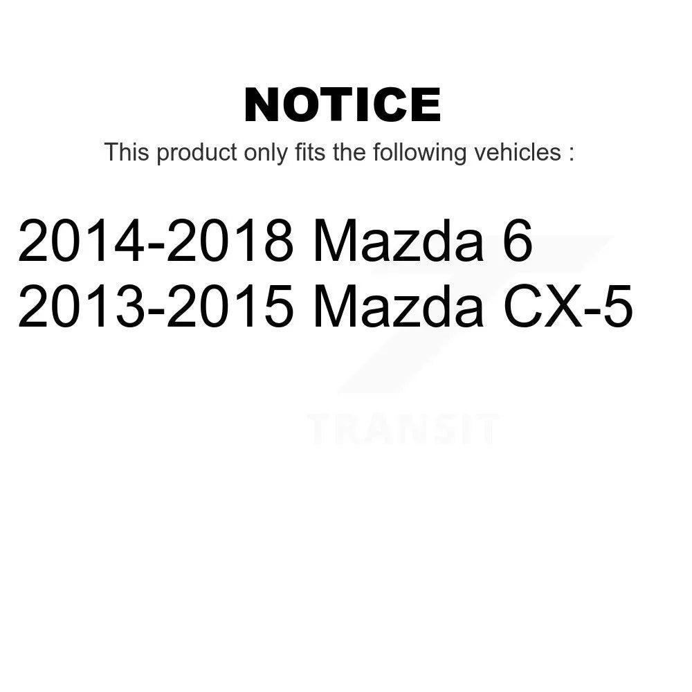 Rotors CX-5 For K8-100531 Front 6 Mazda Brake Disc Pair