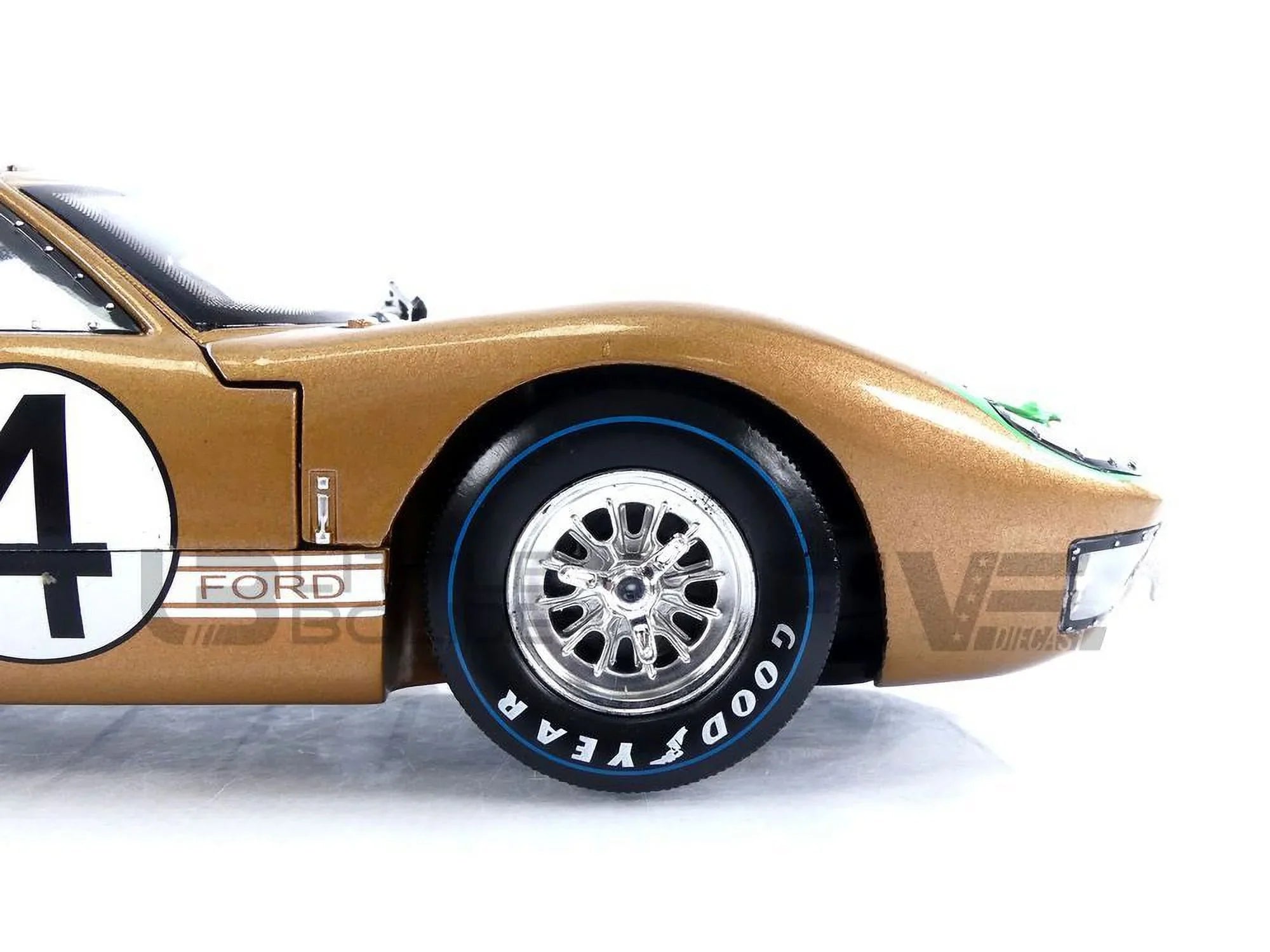 SC414 Gold GT-40 Model 1966 2 Car Shelby 1-18 MK Diecast Collectibles No.4