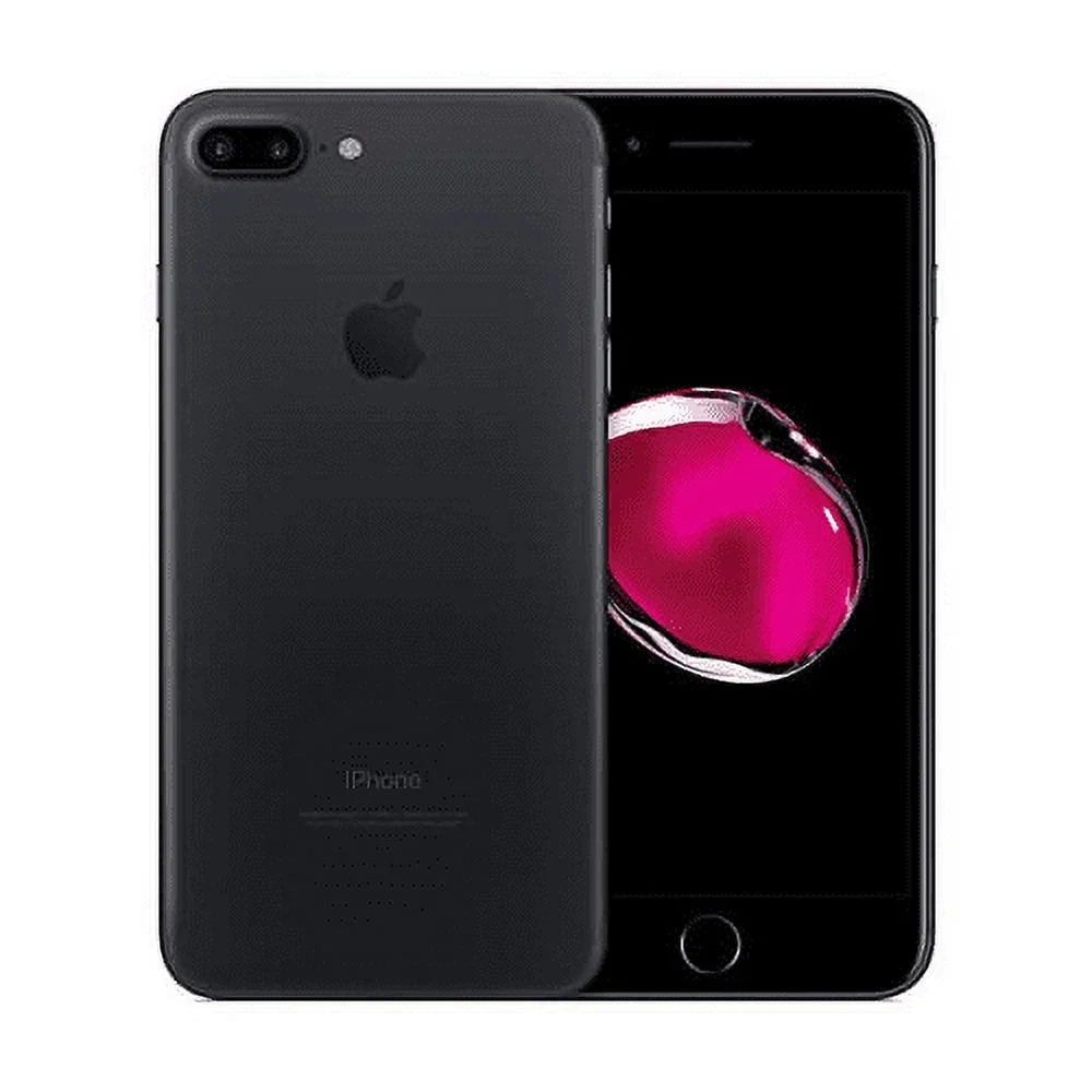 Restored GSM (Refurbished) - 7 Black iPhone Plus 128GB, Unlocked