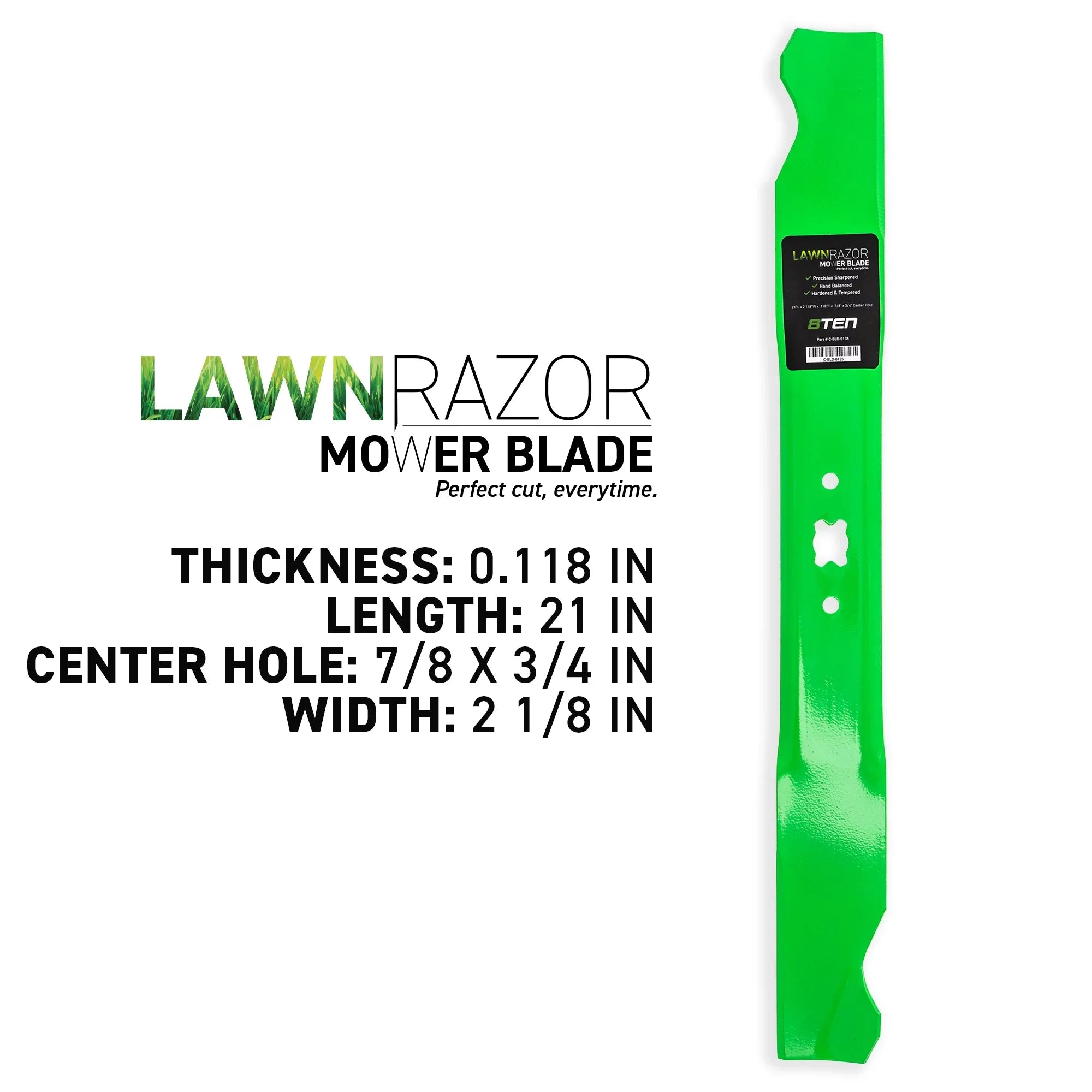 for LawnRAZOR Cadet Lift 942-0641 Blade inch Cub MTD High 810-CBL2357D 21
