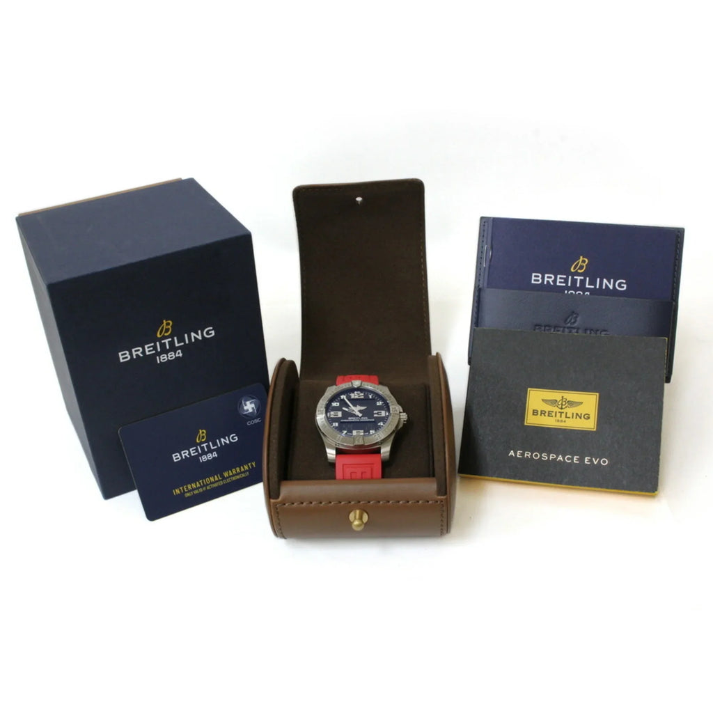 Quartz Breitling (Good) BREITLING E79363101B1E1 Evo Men's Aerospace Watch Pre-Owned Titanium