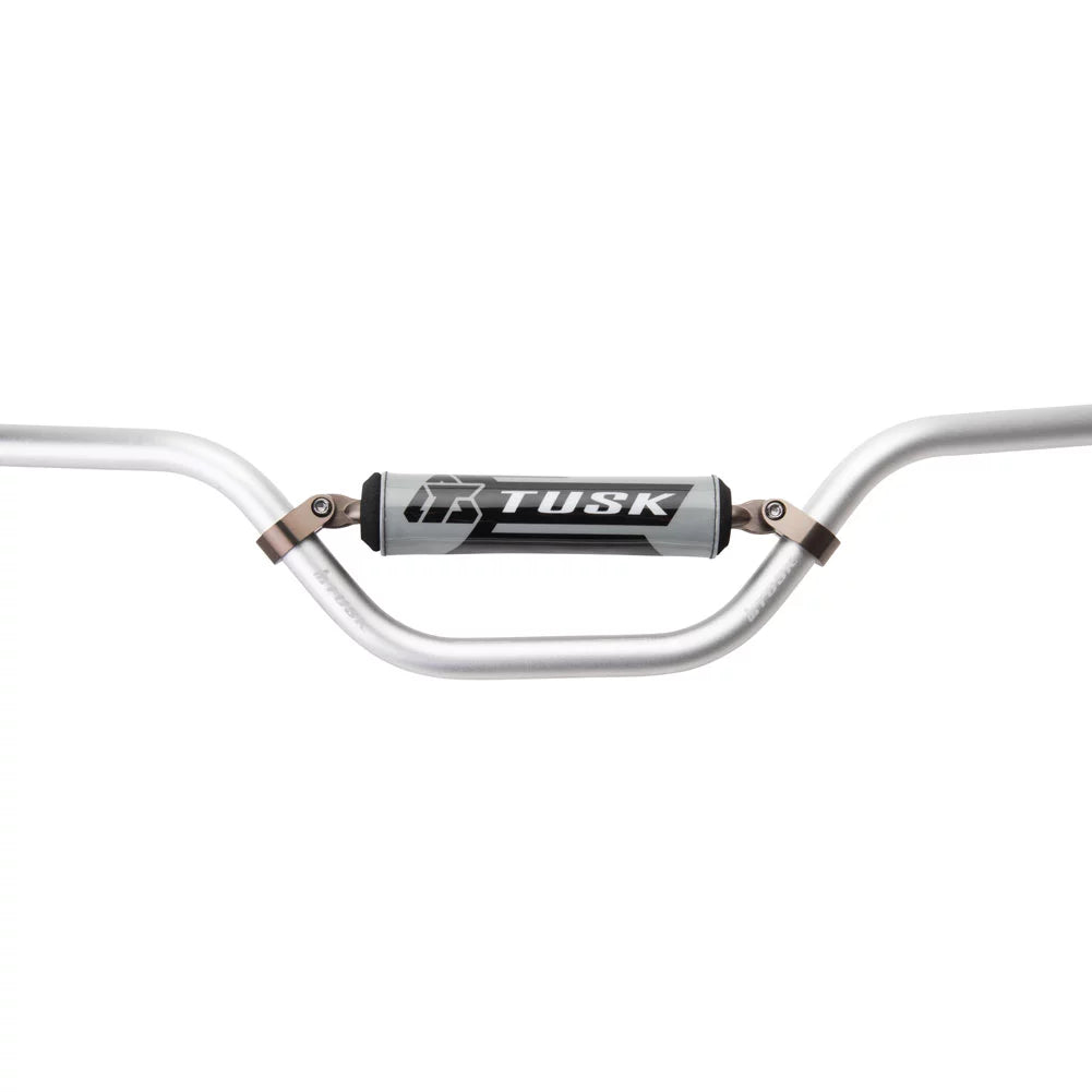 For T-10 LEM Tusk CR3 Bend Handlebar 1997 SX 7/8" Mini Aluminum Silver