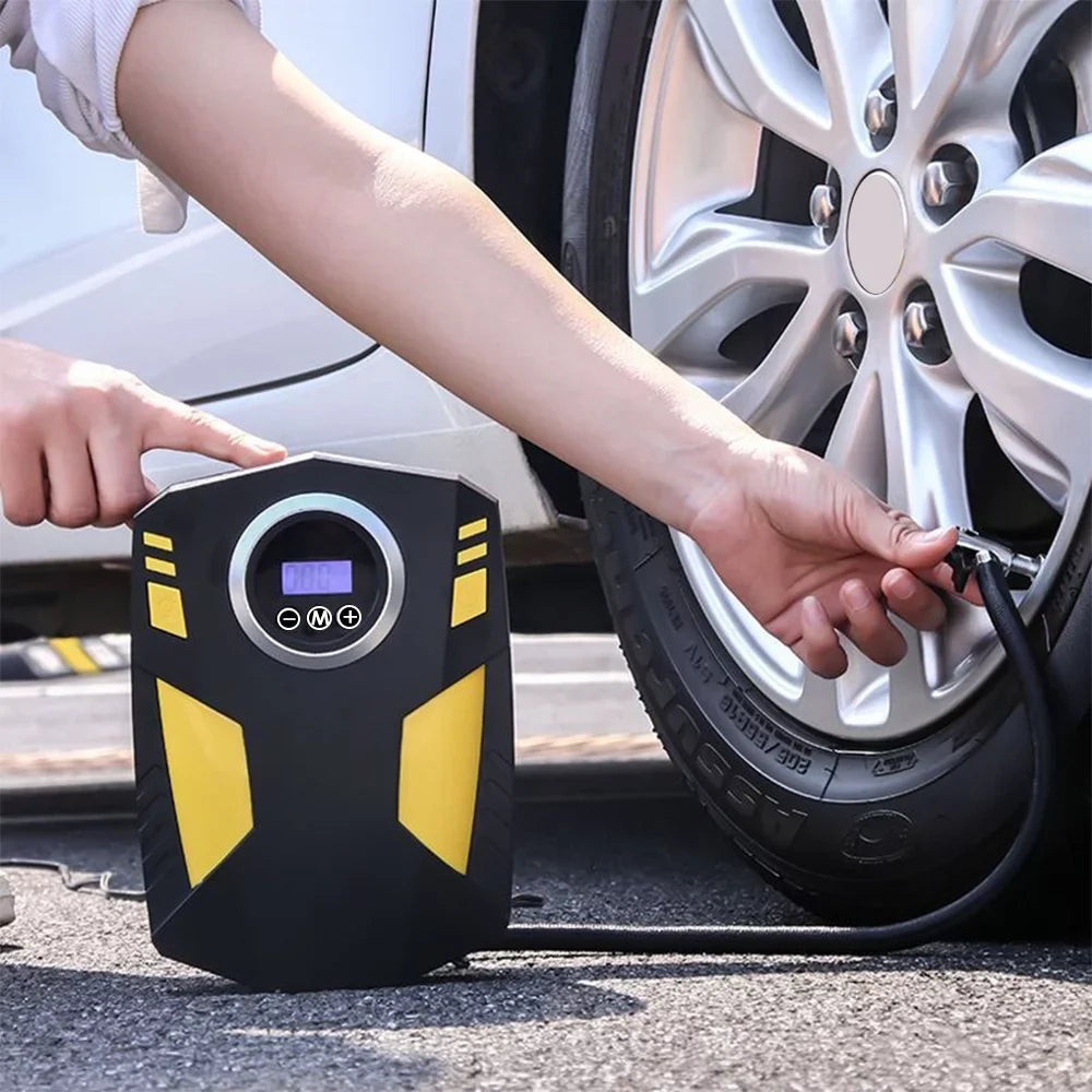 Shinysix Inflator Portable Car, 12V Inflatables Air Pump DC Tire and Ballon, for Digital Other Compressor Pump