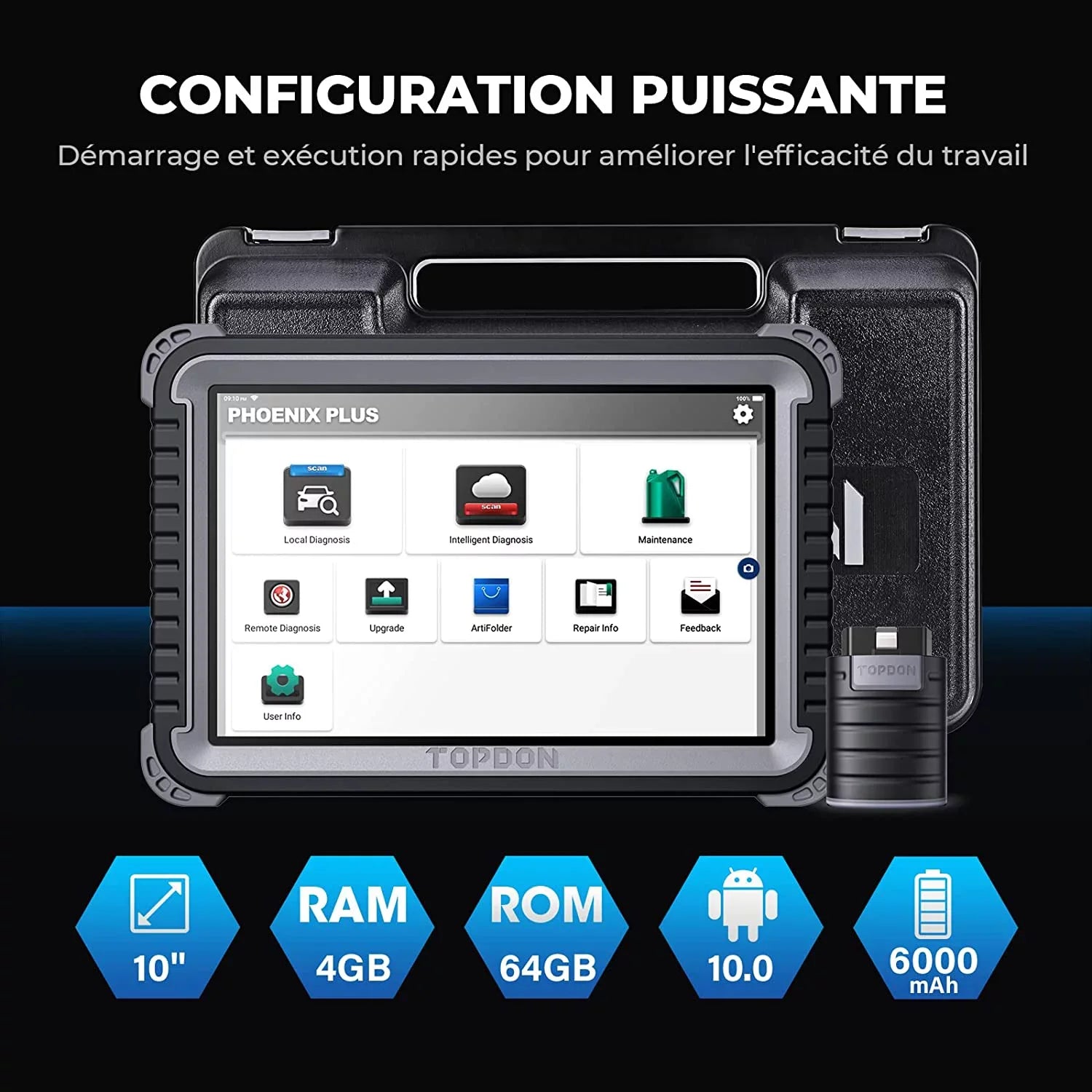 Scan OBD2 Scanner Services Bi-directional Coding, Advanced Reset Plus Diagnostic TOPDON ECU Phoenix Car Tool Matching,34 Key