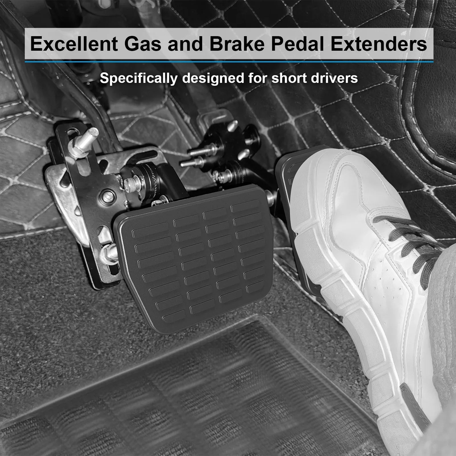 Drivers and People Cars Brake Short Gas Black DriFeez Pedal Length for Adjustable Extenders and Angle, Driving