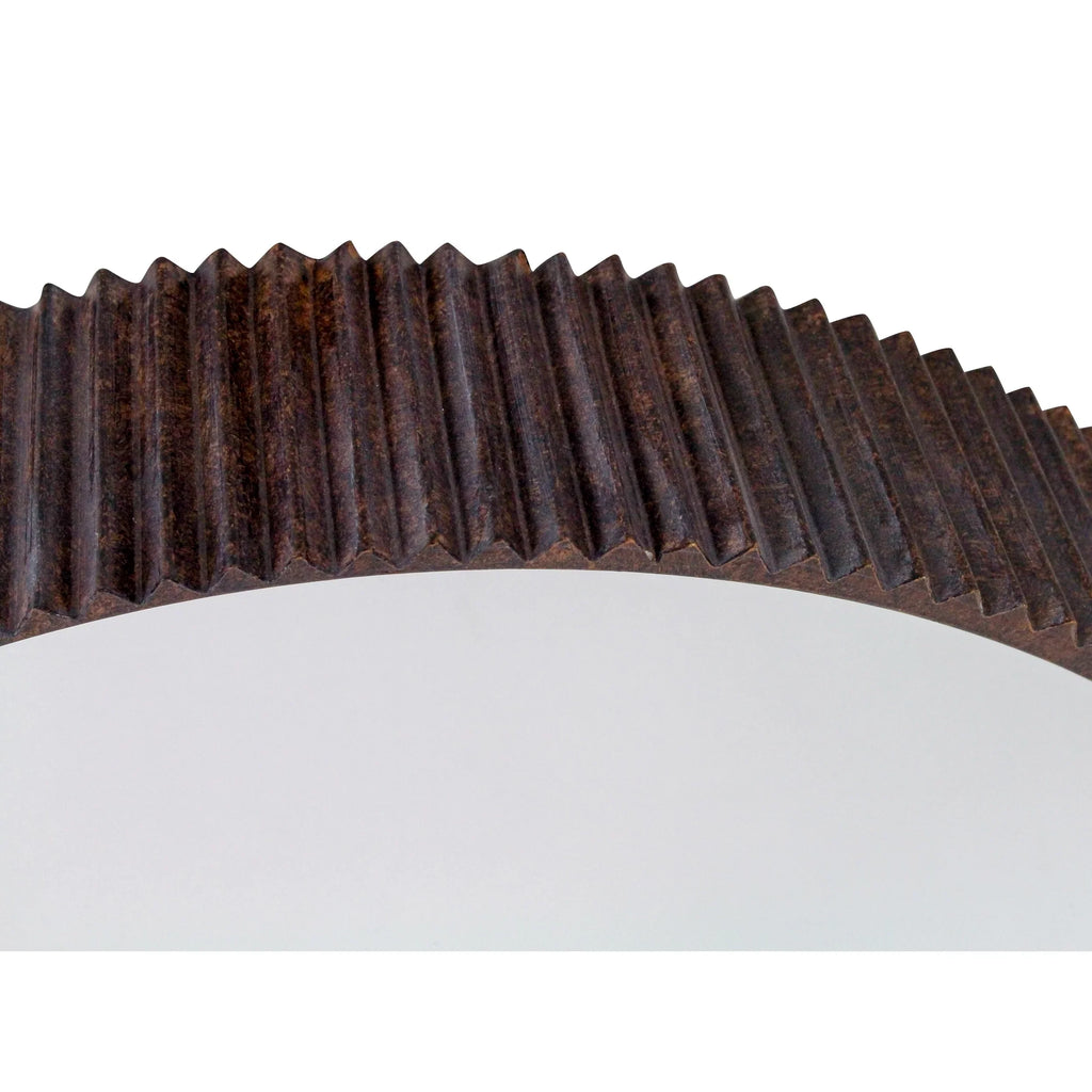 Mirror Harrison Wall Home Metal Rustic Aspire - Accents Brown