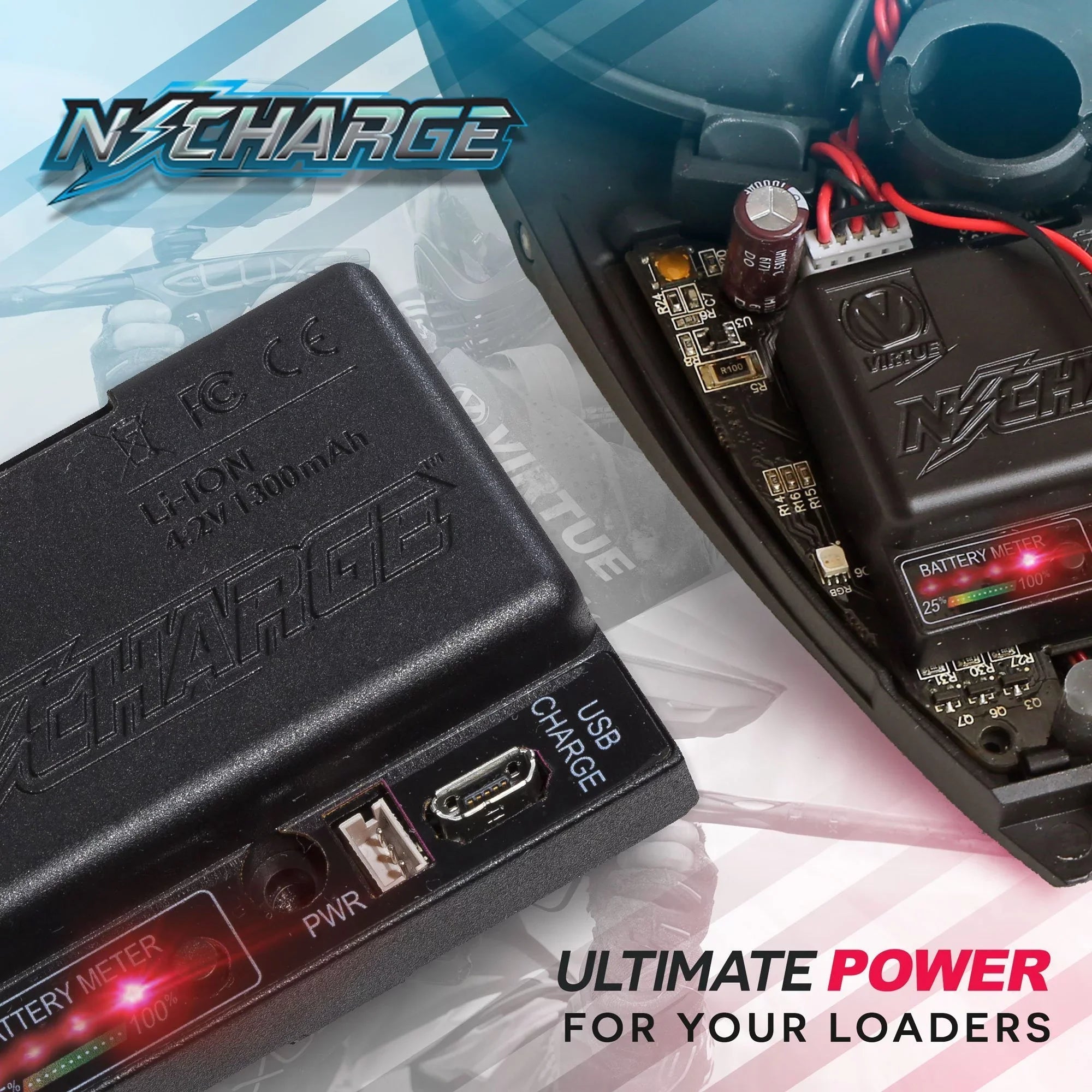 N-Charge Spires Rechargeable all Battery Virtue - & Pack Rotors Fits