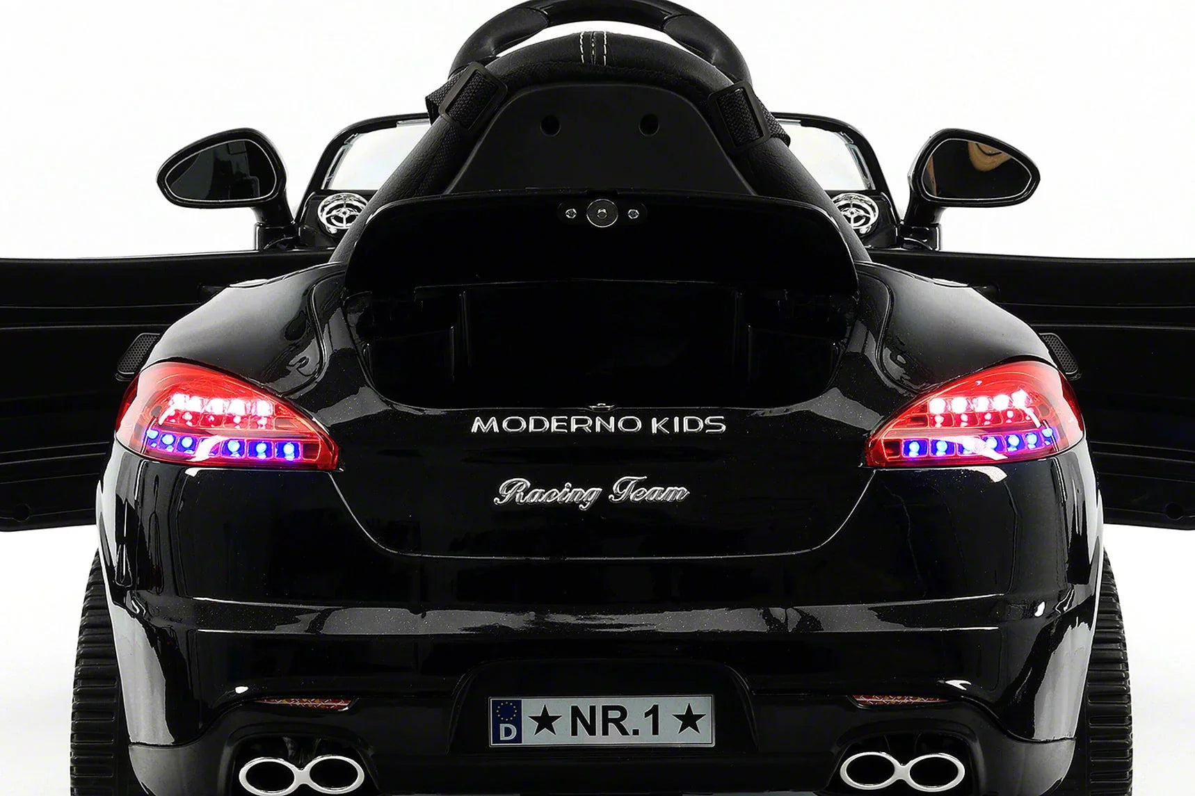 12V Ride-On R/C with Remote Kiddie Car | Metallic Electric Parental Roadster Kids Black