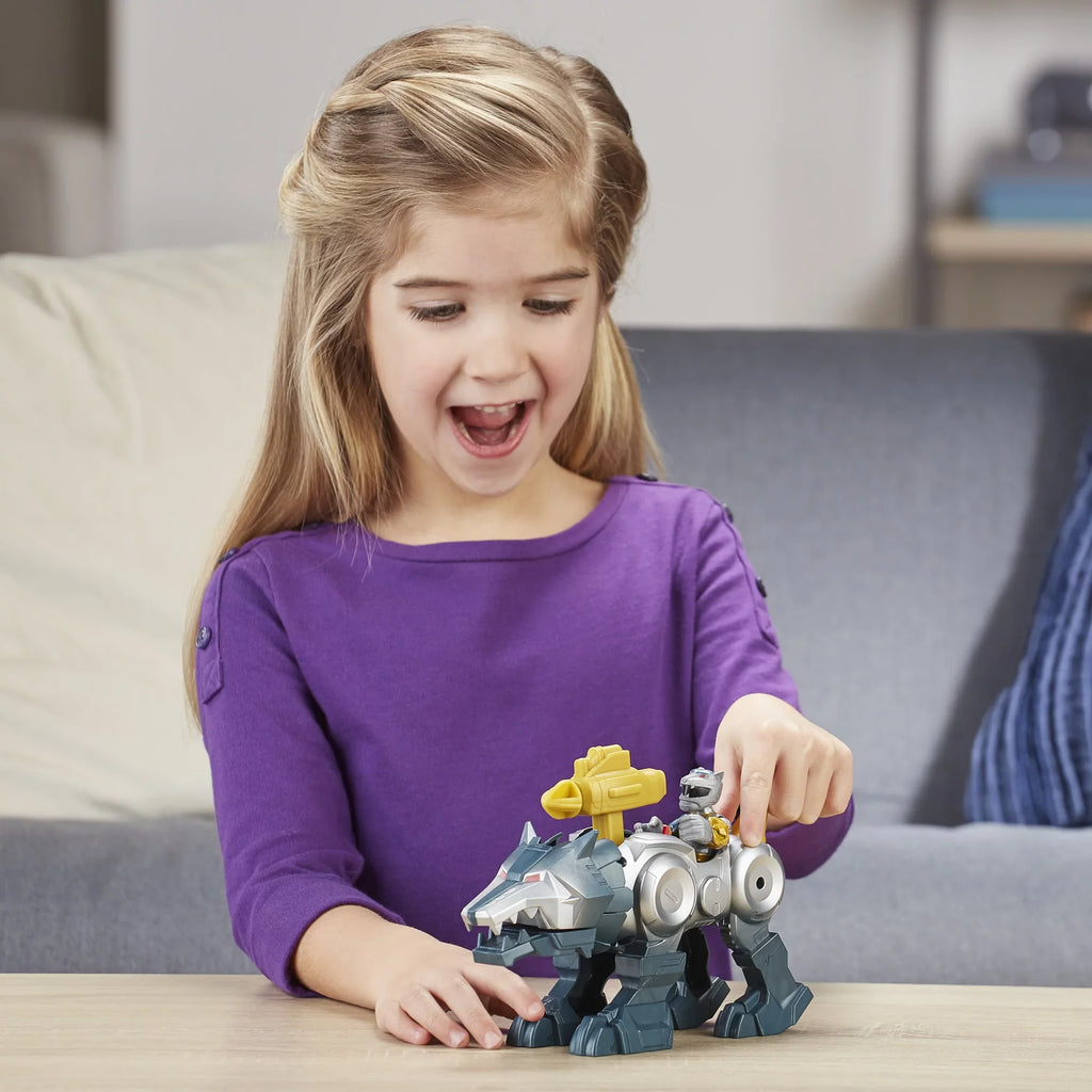 2-Pack Figures Playskool Silver Heroes Zord Ranger Rangers Power and Wolf