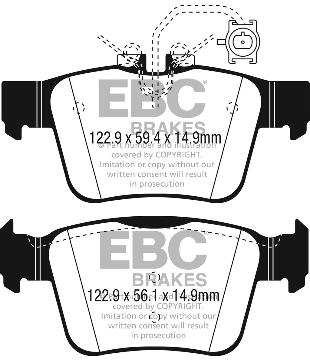 Pad For ROMEO Sizes All Engine STELVIO, select: Fast ALFA EBC ALFA Brakes 2018-2022 Redstuff 2017-2022 Street Premium ROMEO Fits GIULIA