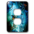 bubbles Outlet Plug with - 3dRose 2 jellyfish Cover Wonderful