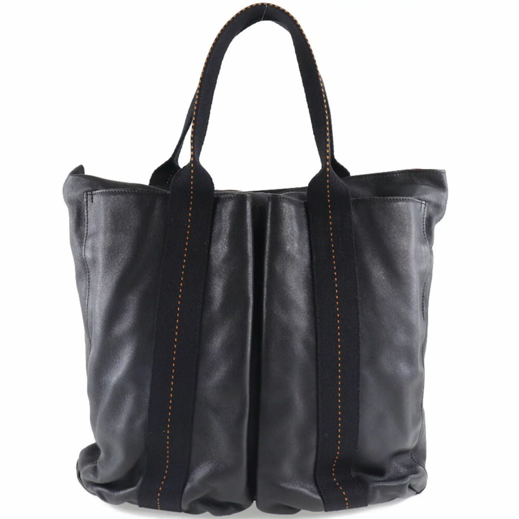 Caravan Voderma (Fair) Unisex Vertical Pre-Owned Hermes PM Bag Black Tote