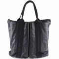 Caravan Voderma (Fair) Unisex Vertical Pre-Owned Hermes PM Bag Black Tote