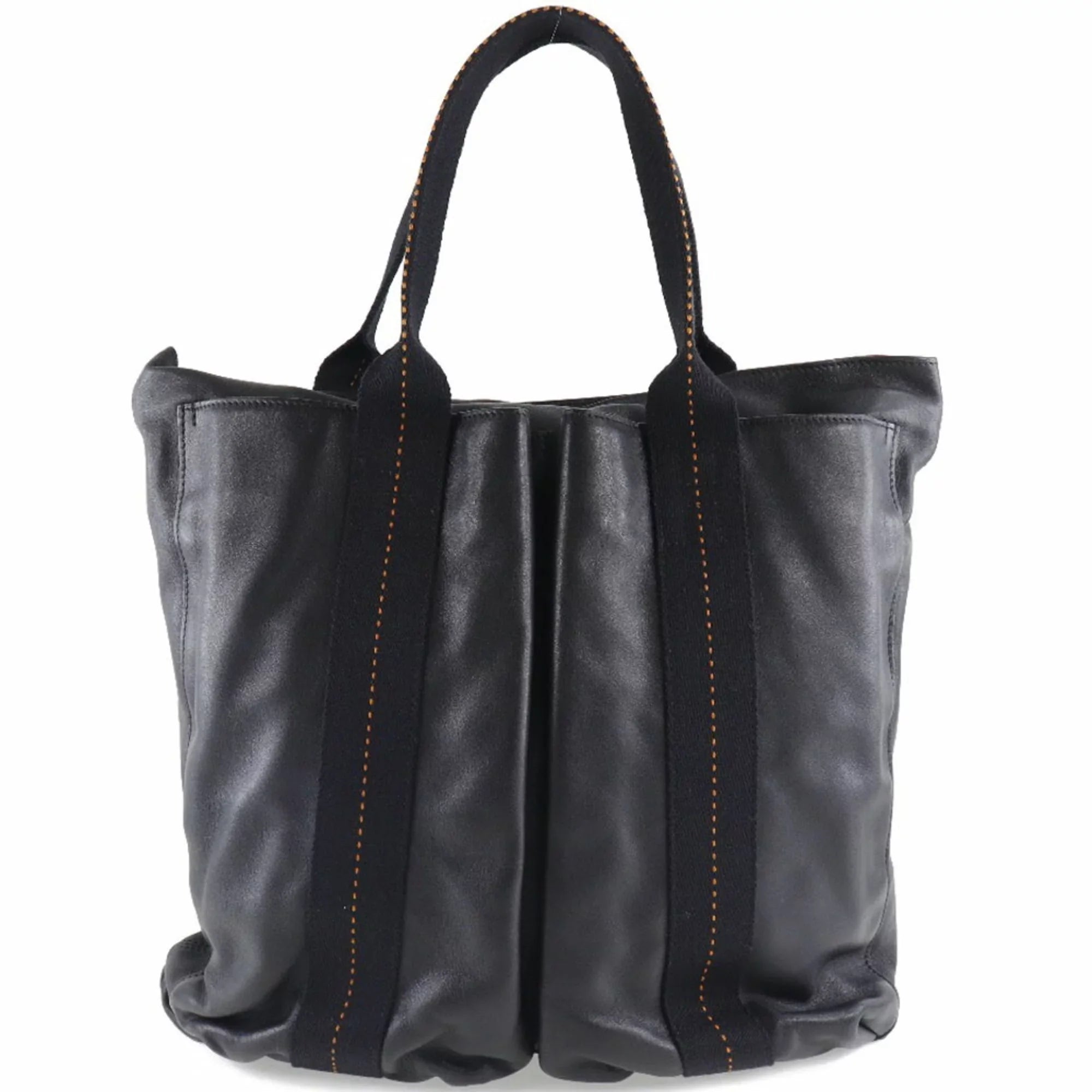 Caravan Voderma (Fair) Unisex Vertical Pre-Owned Hermes PM Bag Black Tote