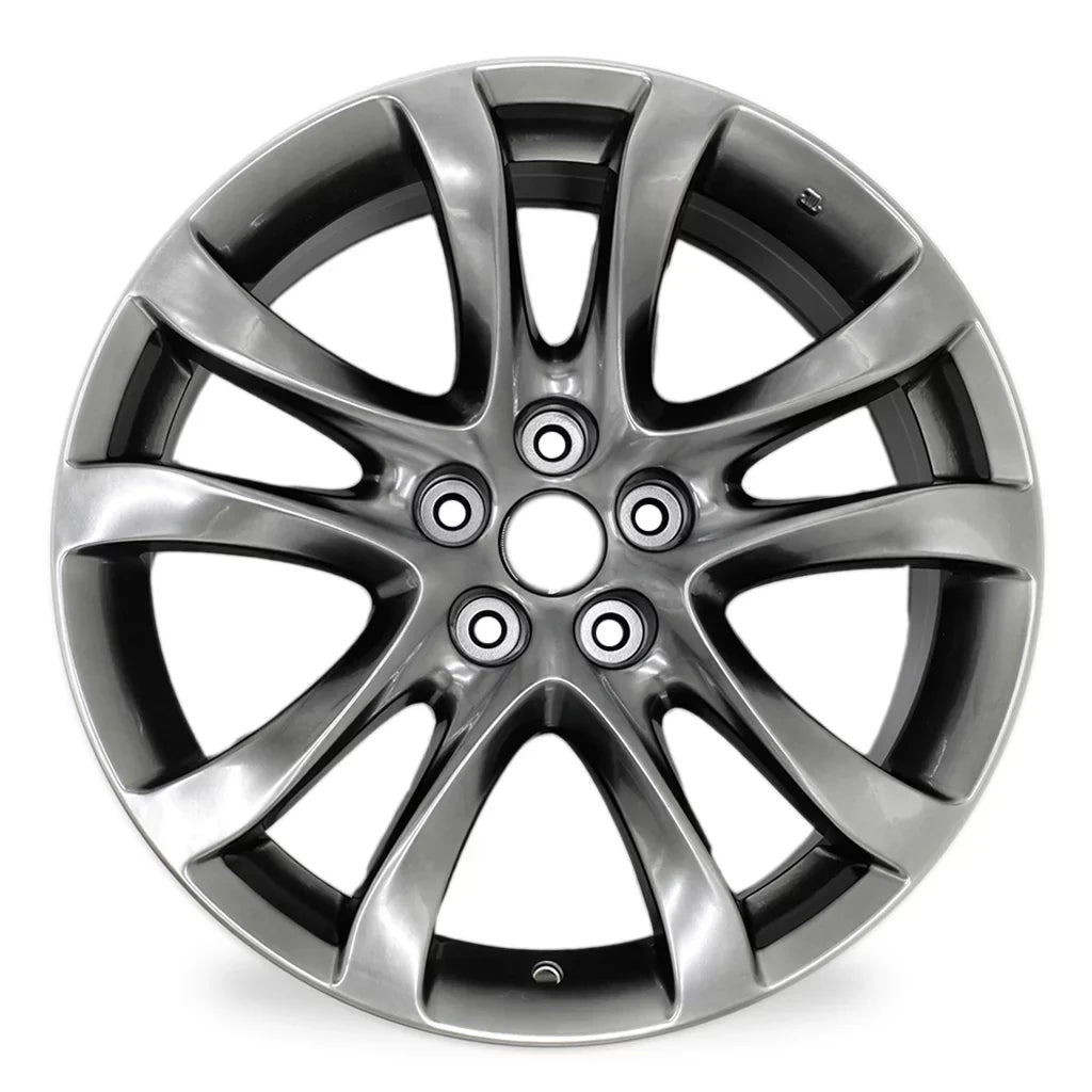 grade New Wheel - OEM Rim Hyper 19x7.5" Dark 6 2017 Silver Automotive 19" Mazda Single 2014 for Replacement