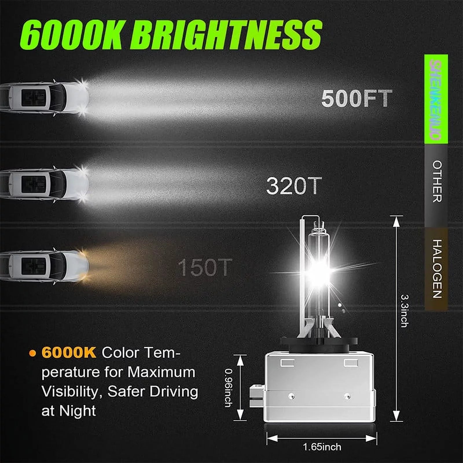2018 Bulbs Headlight 2016 2013-2015 For D3S HID 2017 Buick High/Low 2pc Enclave Xenon Beam