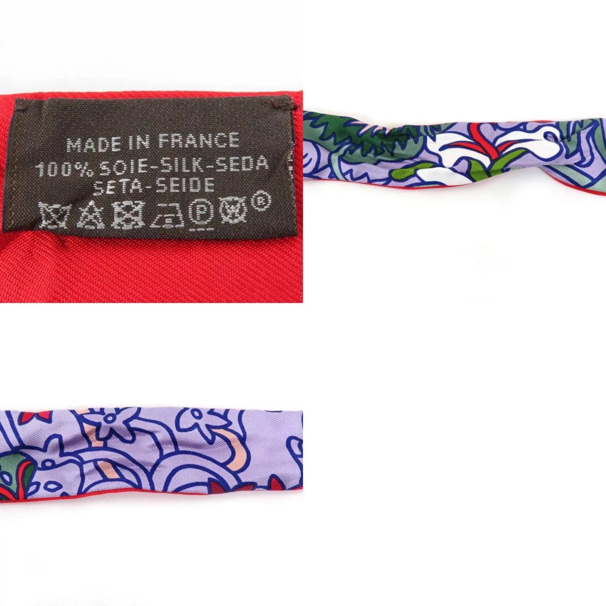 HERMES Hermes Pre-Owned Scarf (Good) Women's Silk Purple/Red/Multicolor Twillon