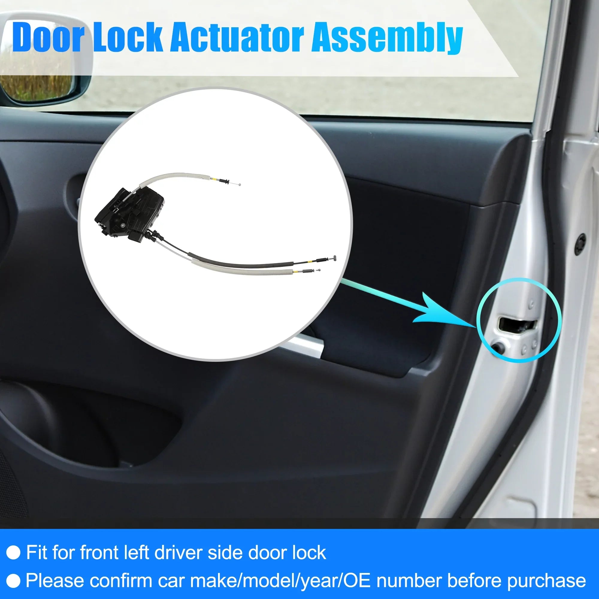 Hyundai Door Door 81420-F2000 Elantra Latch Lock Rear Right Actuator Actuator for 2017-2020 Lock