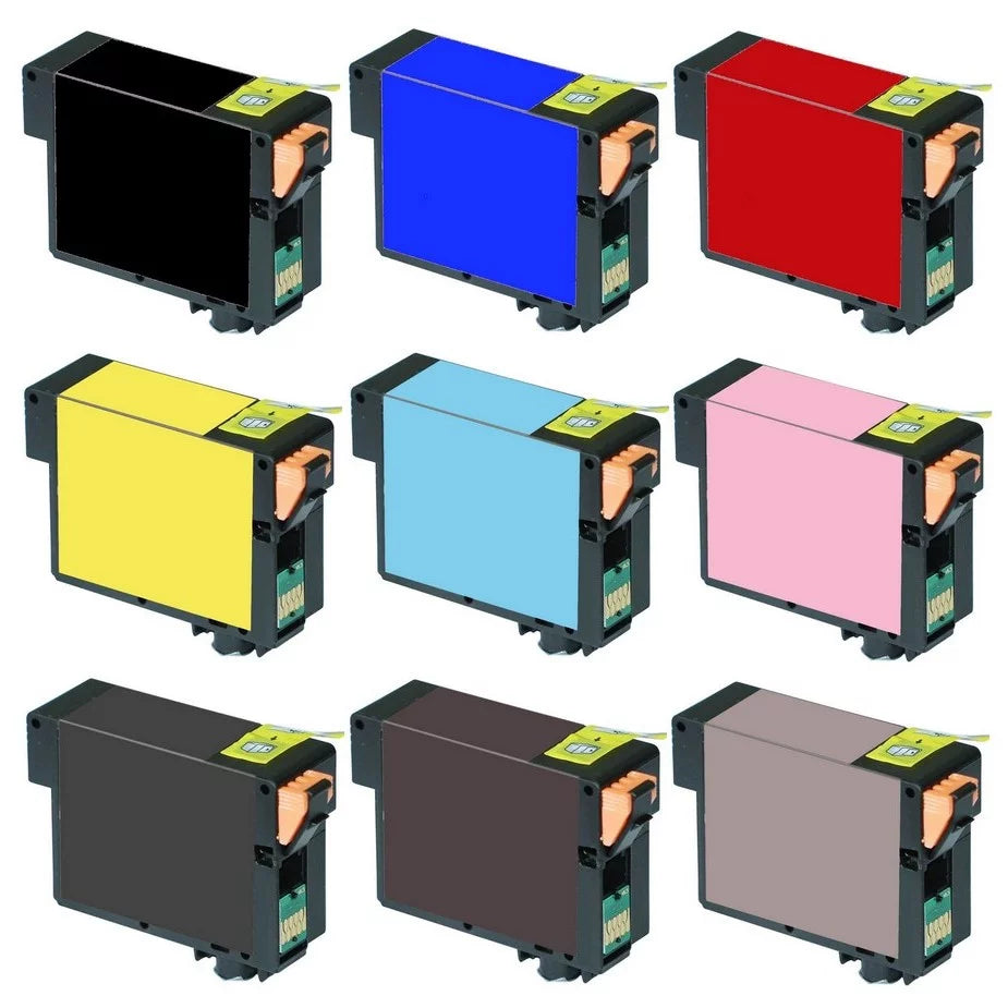 Replacement for Pack 157) Stylus (PBK/C/M/Y/LC/LM/LBK/MBK/LLBK) PrinterDash R3000 Combo (T157120-4BCS-US) Photo (NO. Inkjet