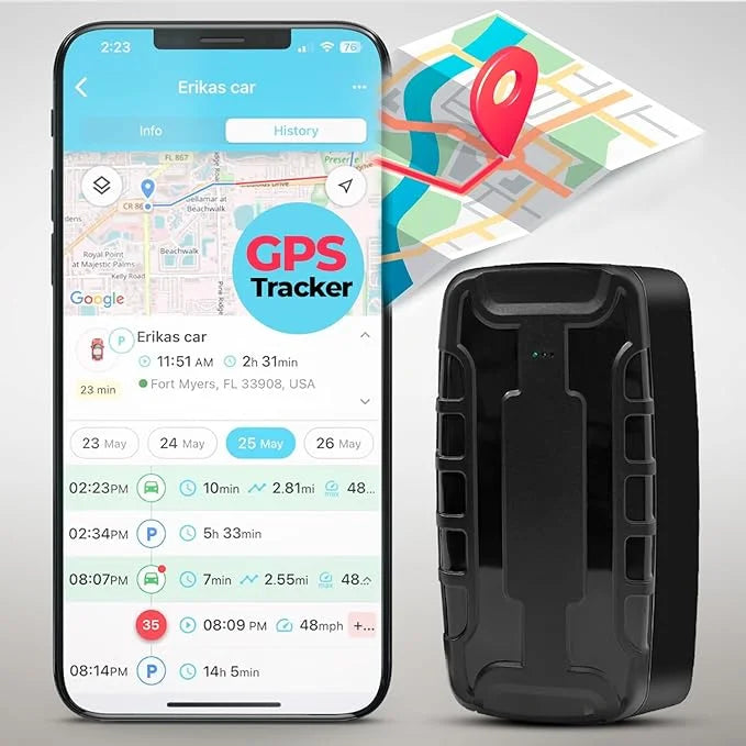 Device, Car Month Devices 2 Tracker Portable Tracker, Tracker Theft GPS with Magnetic Waterproof and Ready-to-Use Life. Vehicles, Long Tracking LTE Real-Time GPS Hidden for Alert Battery