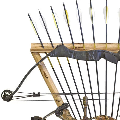 Compound Arrow Storage Rustic - 2 Rack 12 Archery Creek Rush Wall Creations Bow