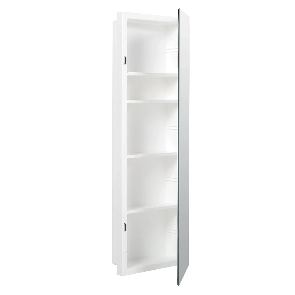 Pride x in., 36 Frameless American Rectangle, Reversible Recess-Mount 12 Mirror Cabinet, Medicine