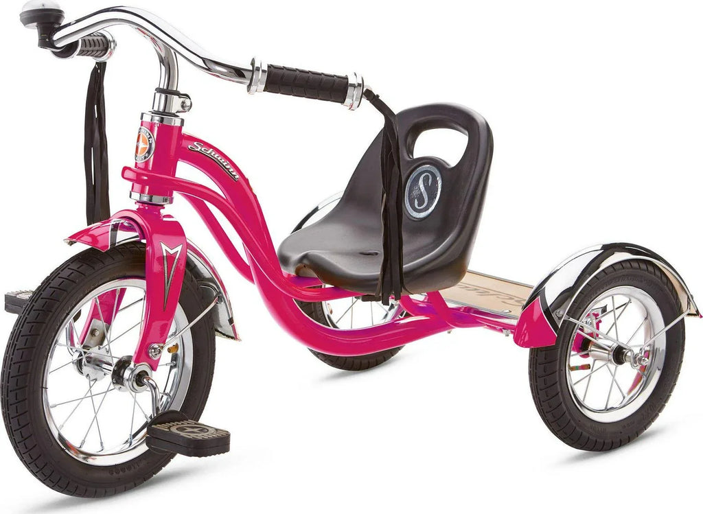 Ages 2 Tricycle, 4, Roadster Classic in. Pink 12 - Front Wheel, Schwinn