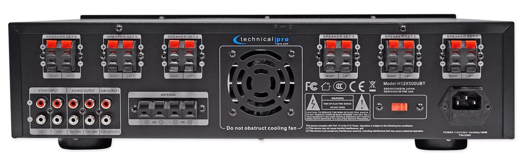 6) Black 6.5" Receiver+(12) Zone, 6000w Theater Speakers Ceiling Bluetooth Home