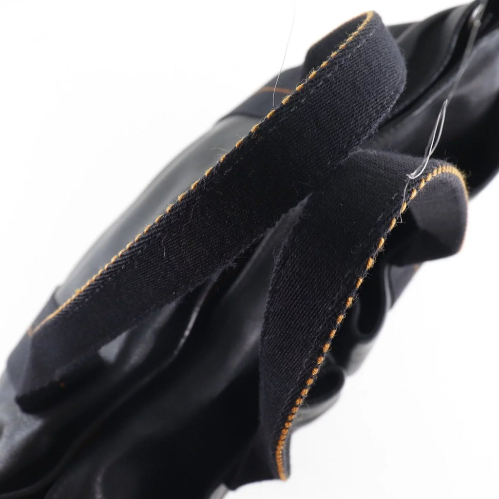 Caravan Voderma (Fair) Unisex Vertical Pre-Owned Hermes PM Bag Black Tote