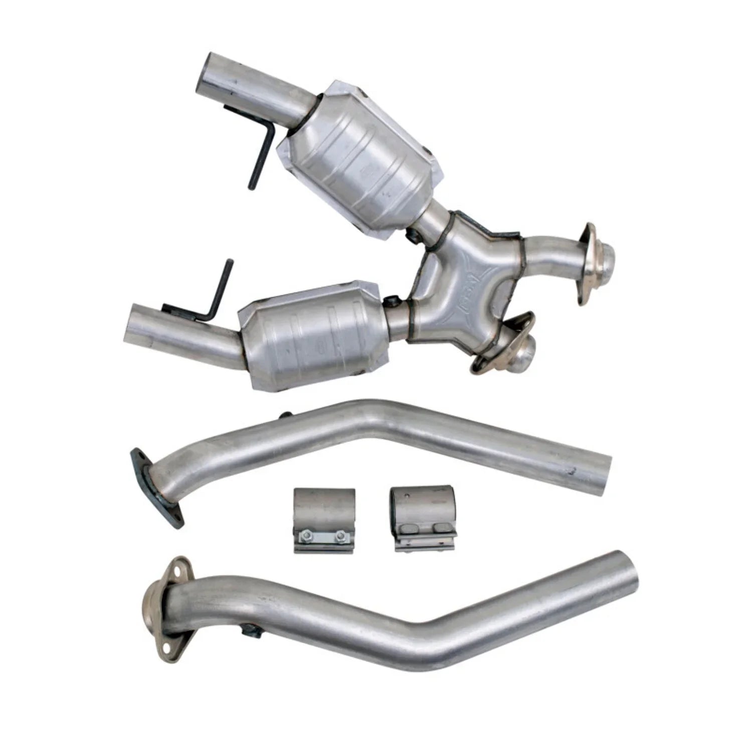 GT MUSTANG With Converters Flow 2-1/2 4.6 Catalytic select: 96-98 BBK Fits High Pipe 1996-1998 X Mustang -