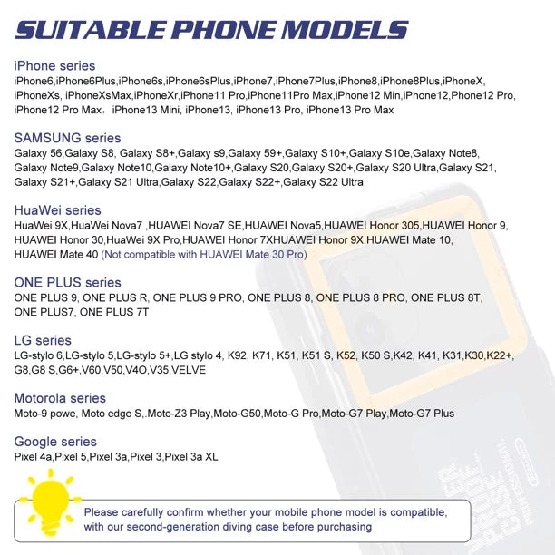 Professional Phones Swimming And to with 11 Lanyard Video Waterproof Surfing 5G Snorkeling Housing 6.9 UrbanX Case Photo all LCD for Axon Underwater [15m/50ft] Diving Protective ZTE Inch Up SE