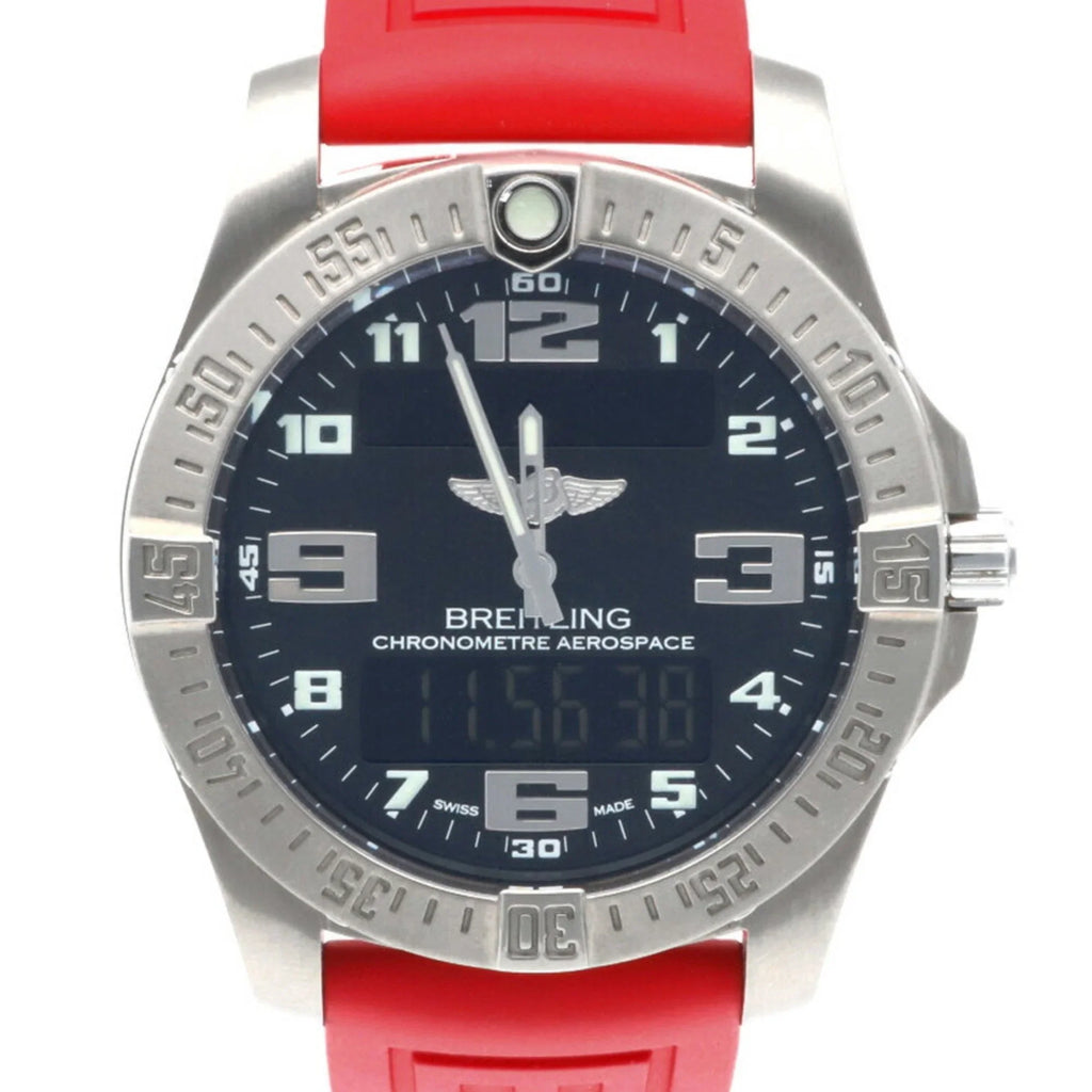Quartz Breitling (Good) BREITLING E79363101B1E1 Evo Men's Aerospace Watch Pre-Owned Titanium