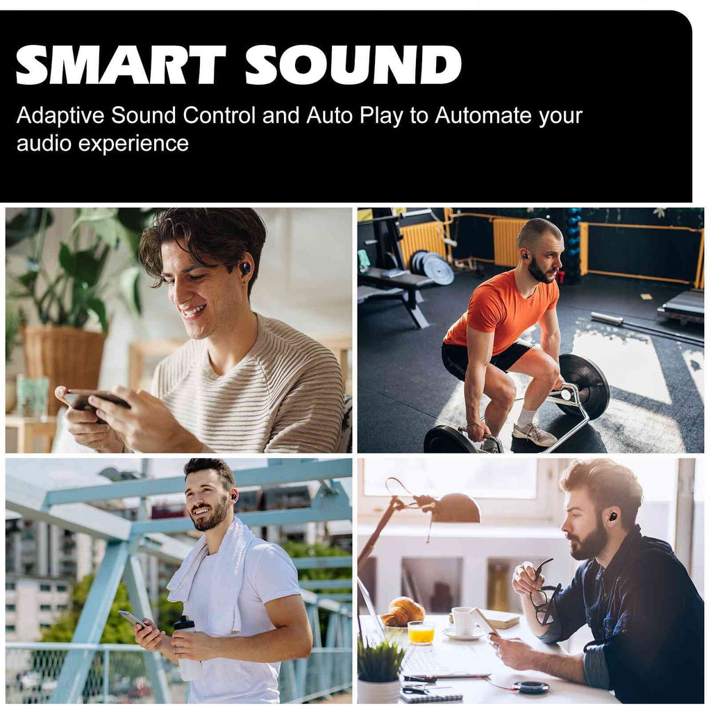 Compatible True with play Boost K5 Connect, IPX5 Resistance, Balanced, Bluetooth Wireless Bass UrbanX Earbuds Black, Connection, Bluetooth liquid 5.2 + Charging Dual Case,