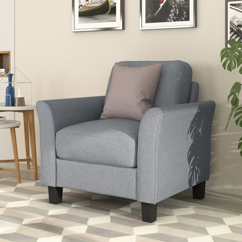 (Gray) Room Anself Living 3-seat and chair Sofa Furniture