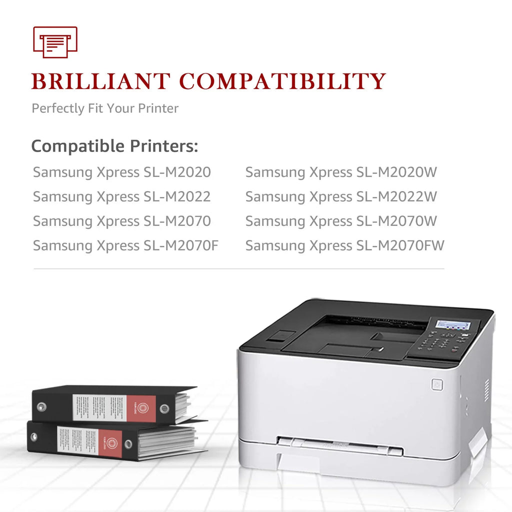 4-Pack 111S Tonerkingdom MLT-D111S for Compatible Toner Laser (Black) Replacement Ink M2020W M2070W M2070FW Printer with Xpress Work