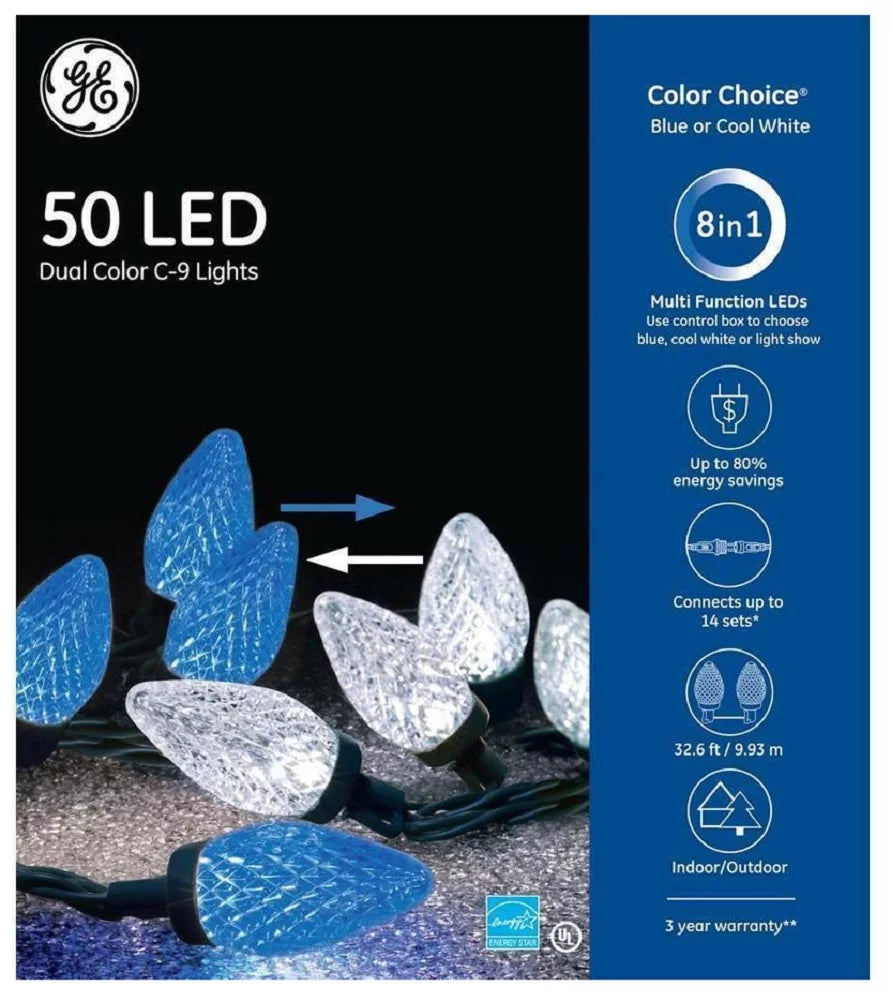 Color Multi Blue/Cool Color White ft Function GE Dual 32.6 LED Lights C-9 50 Choice