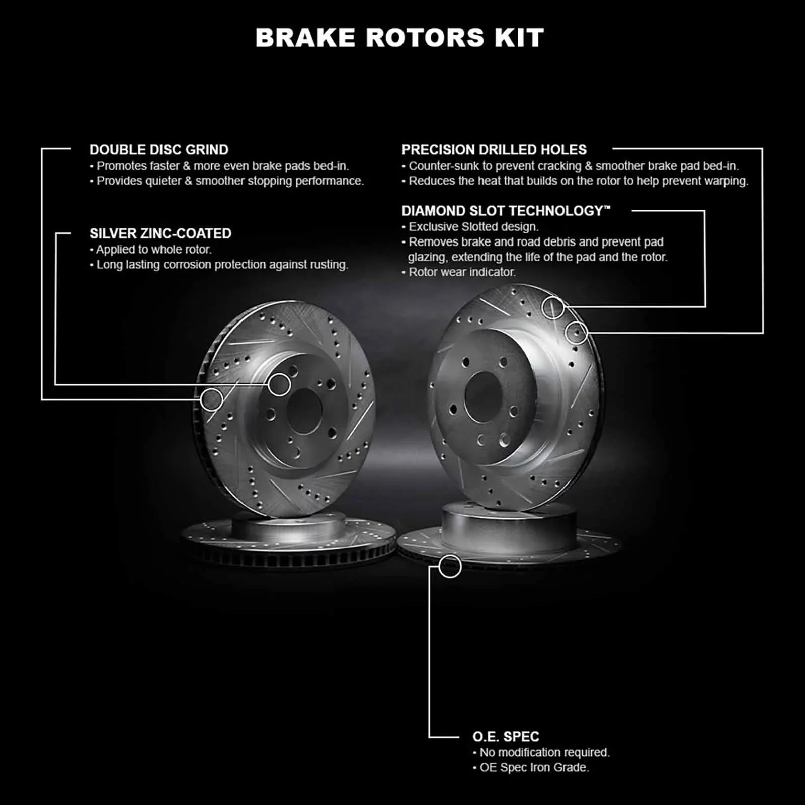 select: Concepts Wgpn2 Rotor Fits R1 R1 HONDA Brake 59078 Concepts Silver D/S CR-Z 2016