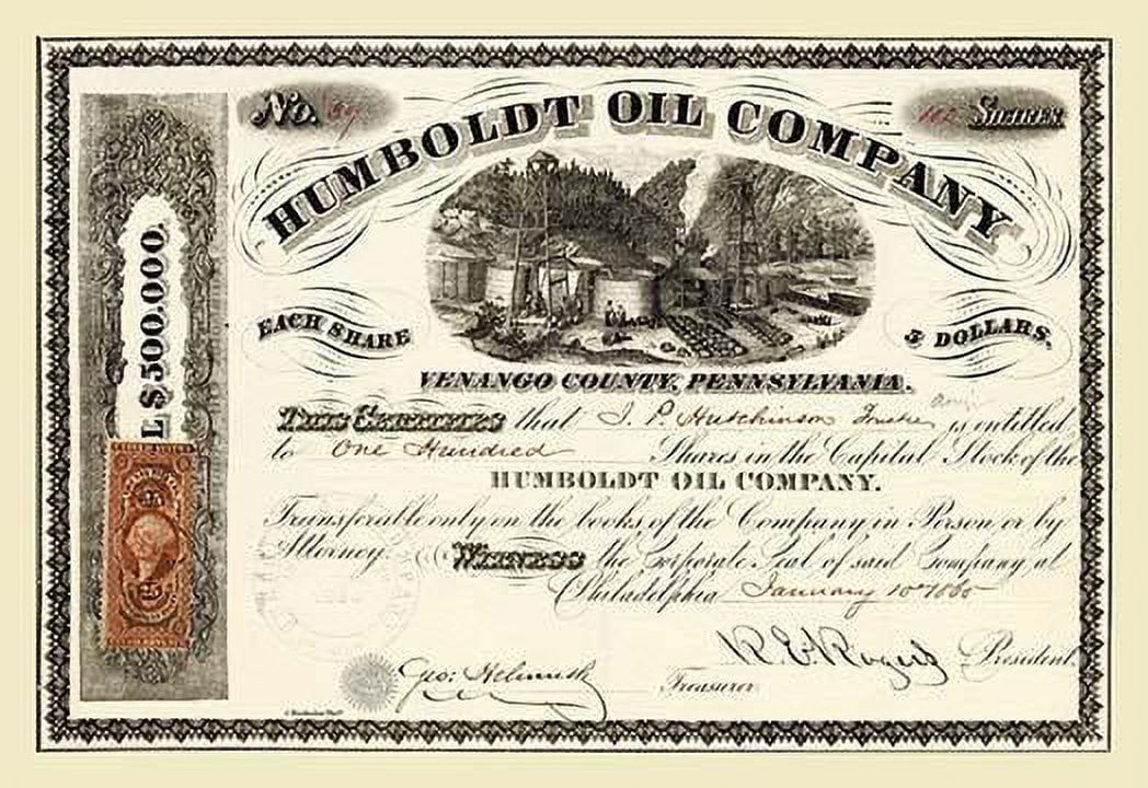 Canvas Humboldt Fine Company- Oil 30") (20" Art x Print