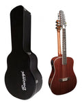 With Hard 12/6 2021 Guitar Strings Sided Case Acoustic Double Busuyi Neck, NPT Double