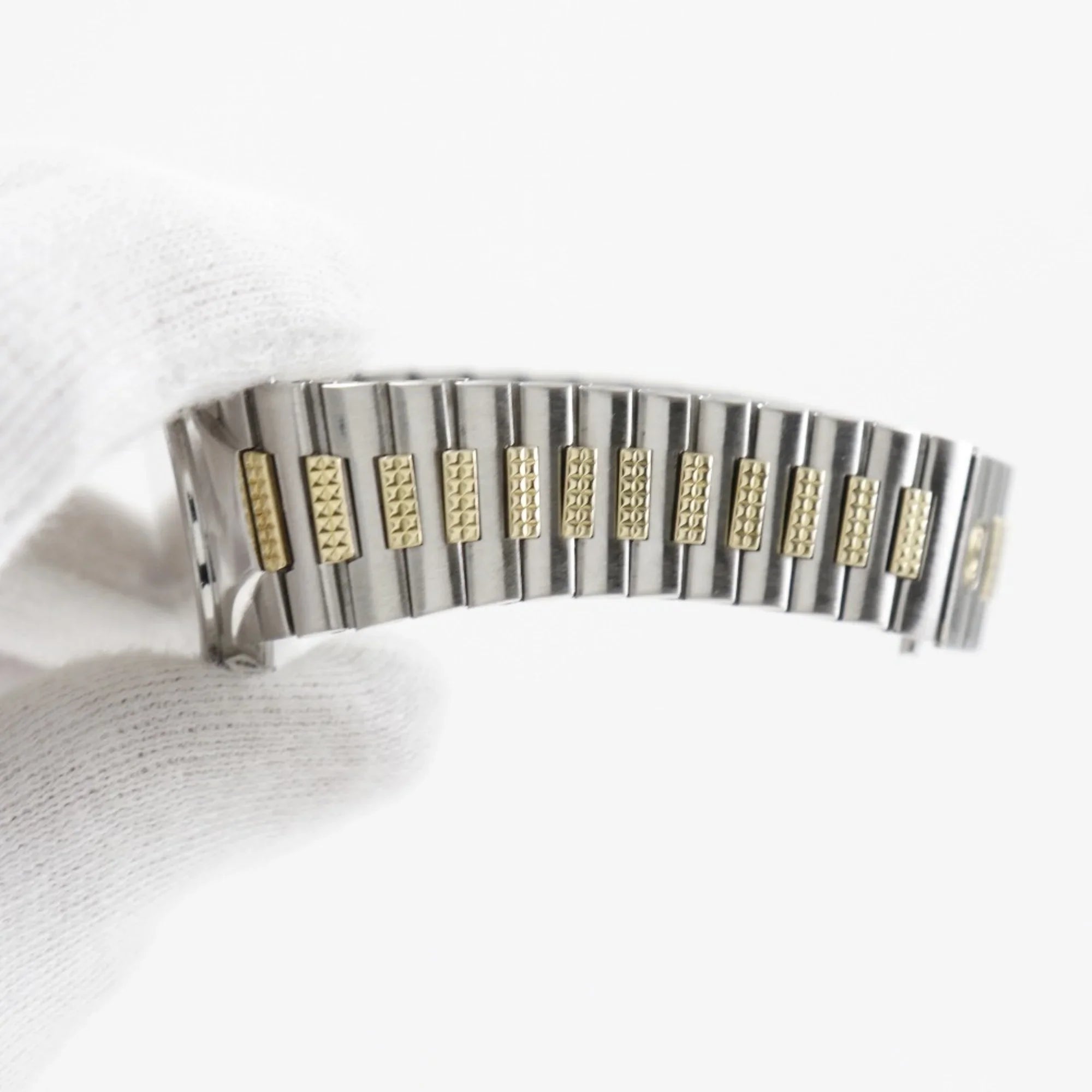 Steel Ville Omega Pre-Owned Dial Watch Made Boys Swiss De (Fair) Silver Silver/Gold Quartz OMEGA Stainless