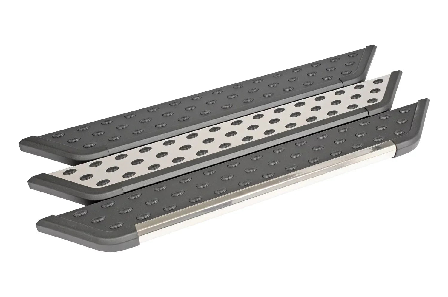 Trim, Running NXt Area Black Step Board, Zee DZ16322 Dee 6" w/Chrome
