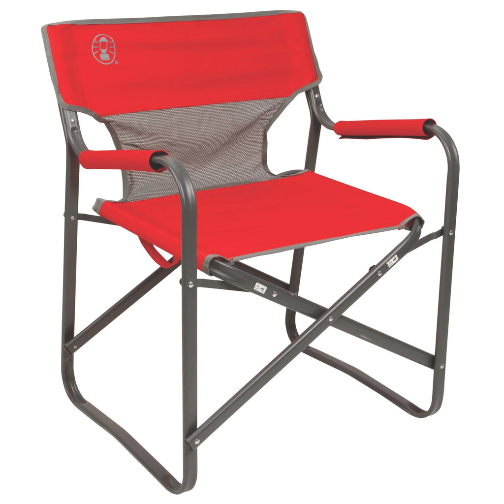 Breeze Folding Outpost Red Chair, Deck Adult Coleman